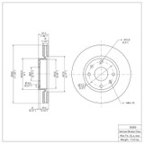 DFC 02-06 Hyundai Sonata Front Brake Rotor