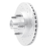 R1 1988-1994 Chevrolet C1500 Front Right Drilled & Slotted Silver Brake Rotor