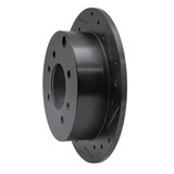 R1 99-06 Hyundai Sonata Rear Right Drilled & Slotted Black Brake Rotor