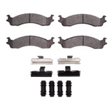 R1 98-03 Dodge B200 / B200 Van / B250 Front Ceramic Pads & Hardware Kit