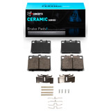 R1 74-87 Dodge Colt Front Ceramic Pads & Hardware Kit