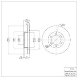 DFC 03-09 Lexus GX470 Front Brake Rotor
