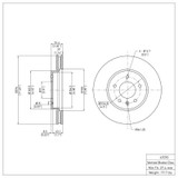 DFC 07-15 Chevrolet Captiva Sport Front Brake Rotor