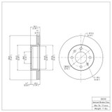 DFC 03-06 Dodge Verna (Mexico) Front Brake Rotor