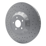 DFC 16-18 Ford Mustang Left Front Drilled GeoSPEC Coated Rotor
