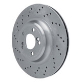 DFC 15-20 BMW M2 Left Rear Drilled Brake Rotor