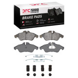 DFC 02-06 Dodge Sprinter 3500 Front 5000 Advanced Low Metallic Brake Pads and Hardware Kit