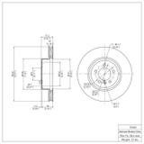 DFC 04-10 BMW 650I CONVERTIBLE Front Brake Rotor