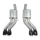 Stainless Works 22-25 Cadillac CT5-V Blackwing Axle Back Exhaust - Black Chrome Tips