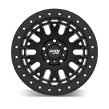 Dirty Life DT-3 17X9 5x127 -38 Offset - Satin Black w/ Simulated Beadlock