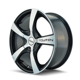 Touren 3190 TR9 18x8 / 5x112/120 BP / 40mm Offset / 74.1mm Hub Gloss Black Machined Wheel