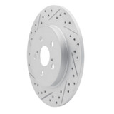 R1 11-17 Lexus Ct200H Rear Left Drilled & Slotted Geo-Carbon Rotor