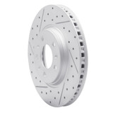 R1 06-10 Pontiac Solstice Front Right Drilled & Slotted Geo-Carbon Rotor