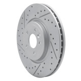 R1 17-20 Jaguar Xf Front Left Drilled & Slotted Geo-Carbon Rotor