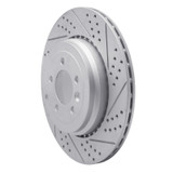 R1 10-13 Land Rover Range Rover Sport Rear Right Drilled & Slotted Geo-Carbon Rotor