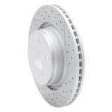 R1 11-12 Jeep Liberty Front Right Drilled & Slotted Geo-Carbon Rotor