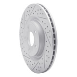 R1 07-10 Chevrolet Cobalt Front Left Drilled & Slotted Geo-Carbon Rotor