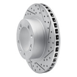 R1 89-97 Porsche 911 Front Right Drilled & Slotted Geo-Carbon Rotor