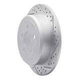 R1 07-12 Dodge Nitro Rear Right Drilled & Slotted Geo-Carbon Rotor