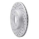 R1 86-91 Acura Integra Front Left Drilled & Slotted Geo-Carbon Rotor