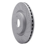 R1 12-25 Dodge Durango Front Right Drilled & Slotted Geo-Carbon Rotor