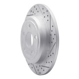 R1 11-22 Dodge Durango Rear Right Drilled & Slotted Geo-Carbon Rotor