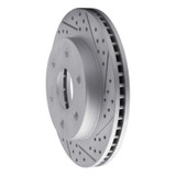 R1 21-25 Jeep Wagoneer L Rear Right Drilled & Slotted Geo-Carbon Rotor