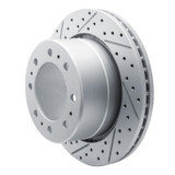 R1 09-25 Dodge Ram 4000 (Mexico) Rear Left Drilled & Slotted Geo-Carbon Rotor