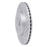 R1 11-16 Mini Cooper Paceman Front Right Drilled & Slotted Geo-Carbon Rotor