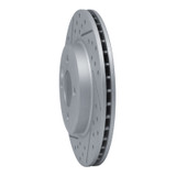 R1 02-08 Mini Cooper (Excl Clubman Front Left Drilled & Slotted Geo-Carbon Rotor