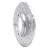 R1 80-82 Toyota Tercel Front Right Drilled & Slotted Silver Brake Rotor