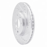 R1 07-14 Peugeot 207 (Mexico) Rear Right Drilled & Slotted Silver Brake Rotor
