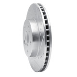 R1 94-00 Toyota Celica Front Right Drilled & Slotted Silver Brake Rotor