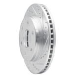 R1 16-22 Nissan NP300 (Mexico) Front Right Drilled & Slotted Silver Brake Rotor