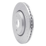 R1 17-20 Acura MDX Front Left Drilled & Slotted Silver Brake Rotor