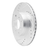 R1 87-90 Acura Legend Front Left Drilled & Slotted Silver Brake Rotor