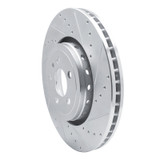 R1 14-23 Dodge Charger Front Right Drilled & Slotted Silver Brake Rotor