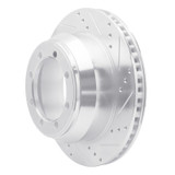 R1 99-07 Ford E-350 Super Duty Rear Right Drilled & Slotted Silver Brake Rotor
