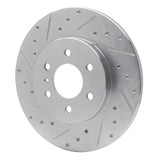 R1 06-09 Buick TERRAZA Rear Left Drilled & Slotted Silver Brake Rotor