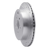 R1 10-25 Scion FR-S Rear Right Drilled & Slotted Silver Brake Rotor