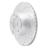 R1 96-03 BMW 525I (USA/Canada) Front Left Drilled & Slotted Silver Brake Rotor