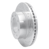 R1 12-21 Nissan NV1500 Front Right Drilled & Slotted Silver Brake Rotor