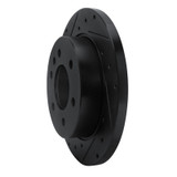 R1 19-25 Freightliner SprintER 1500 Rear Left Drilled & Slotted Black Brake Rotor