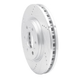 R1 06-09 Buick TERRAZA Front Left Drilled & Slotted Silver Brake Rotor
