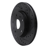 R1 07-19 Suzuki SX4 S-Cross (Mexico) Front Right Drilled & Slotted Black Brake Rotor
