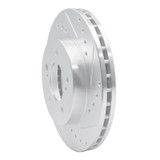 R1 93-02 Mercury Villager Front Right Drilled & Slotted Silver Brake Rotor