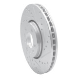R1 03-11 Cadillac BLS (Mexico) Front Right Drilled & Slotted Silver Brake Rotor