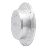 R1 02-08 Lexus ES330 Rear Right Drilled & Slotted Silver Brake Rotor