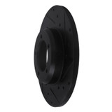 R1 75-83 Toyota Pickup Front Right Drilled & Slotted Black Brake Rotor