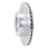 R1 95-04 Toyota 4Runner Front Left Drilled & Slotted Silver Brake Rotor